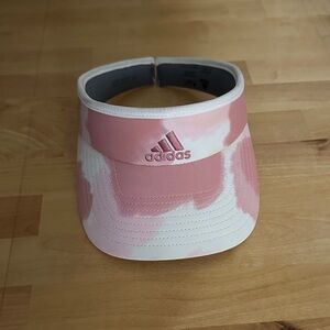 Adidas Pink and White Visor